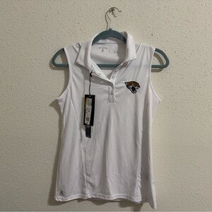 Antigua Jacksonville Jaguar NFL Polo Tank Top - White - NWT - size S